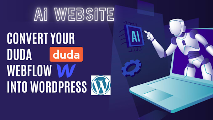 Gig Preview - Convert duda or webflow into wordpress