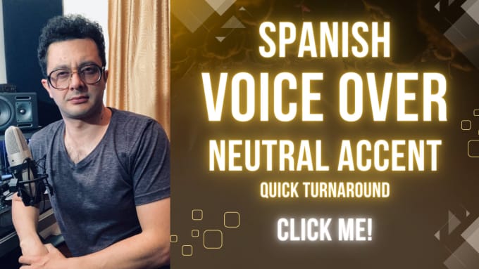 Gig Preview - Do spanish male voiceover neutral for commercials and videos