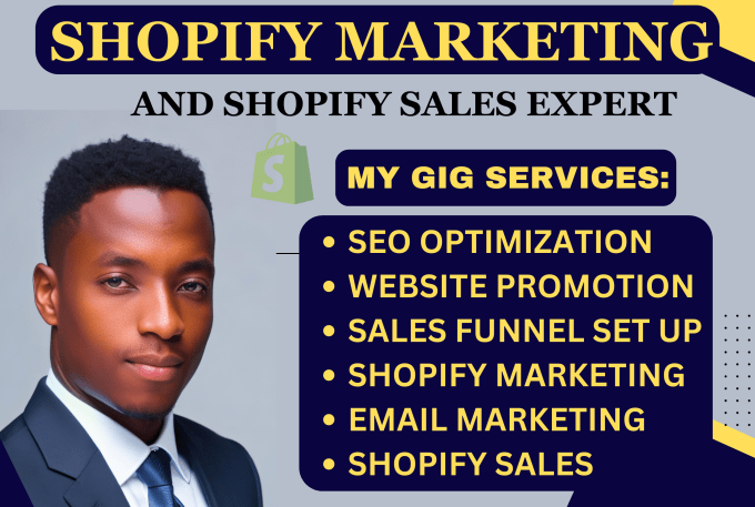 Gig Preview - Do shopify dropshipping ecommerce marketing, fb ads and boost shopify sales