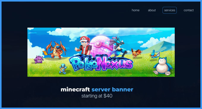 Gig Preview - Make illustrated minecraft banner for you or your server