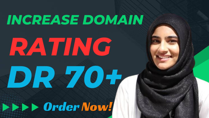 Gig Preview - Increase domain rating ahrefs DR 70 using high authority seo backlinks