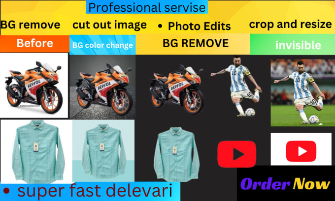 Bestseller - do professionally photoshop editing, and background removal fast