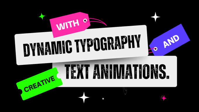 Gig Preview - Make animated videos with dynamic typography on canva