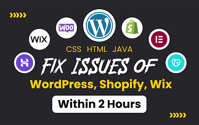 Gig Preview - Fix wordpress website issues 500, 404, 403, 503 woocommerce fix, wordpress issue