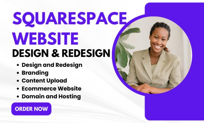 Gig Preview - Build squarespace website design, squarespace website redesign, squarespace wix