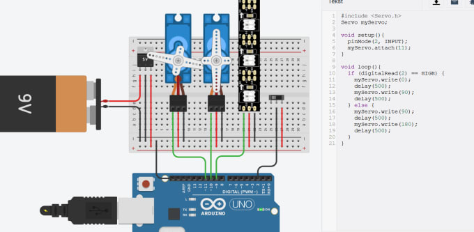 Gig Preview - Do arduino simulation using tinkercad and wokwi