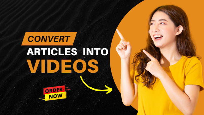 Gig Preview - Convert script, blogpost, and article into video with ai voiceover by pictory