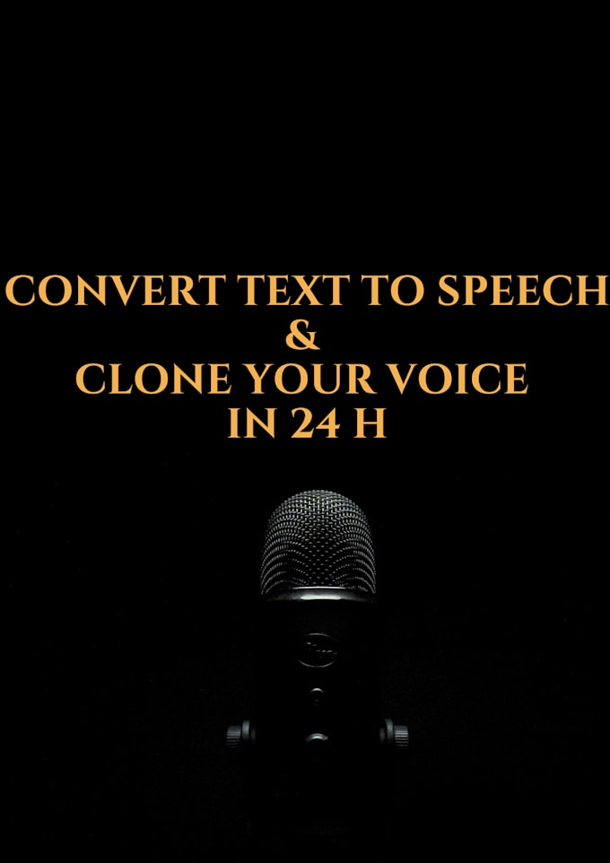 Gig Preview - Convert text to speech and clone your voice using eleven labs