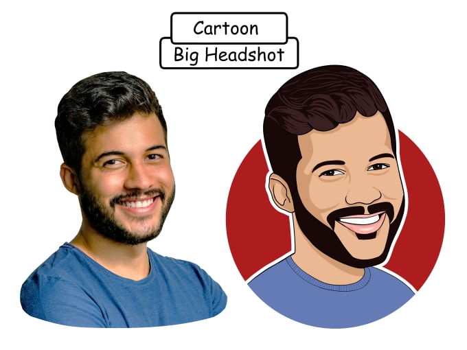 Gig Preview - Draw awesome big head cartoon caricature from photo