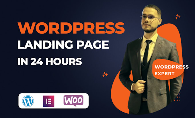 Gig Preview - Build professional wordpress landing page design, elementor