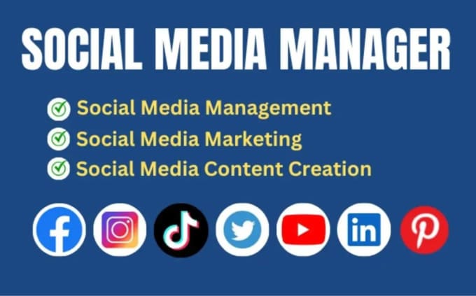 Gig Preview - Your social media marketing manager