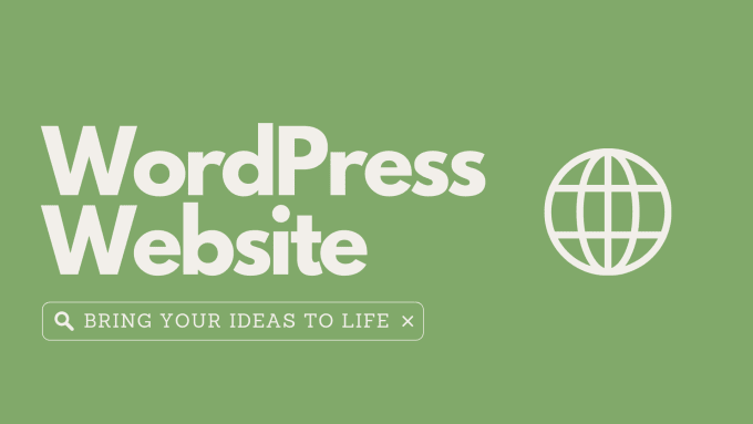 Gig Preview - Build, design, and develop a clean and attractive wordpress website