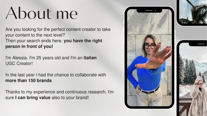 Gig Preview - Create ugc videos in italian