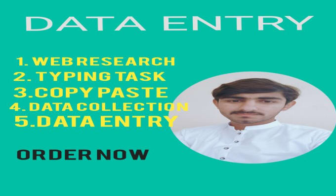 Bestseller - do excel data entry, data typing, copy paste and web research