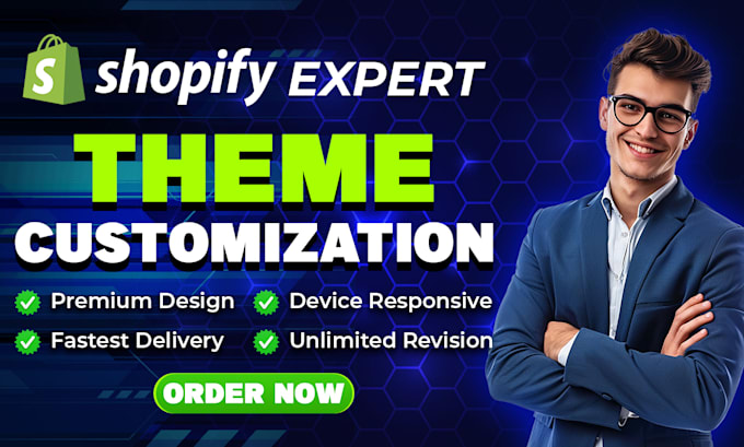 Gig Preview - Create a high converting shopify store by customizing free or premium themes