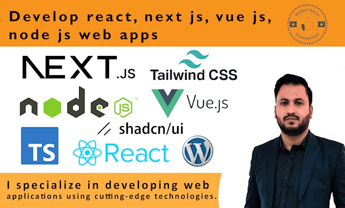 Gig Preview - Build react js, next js, website with tailwind css