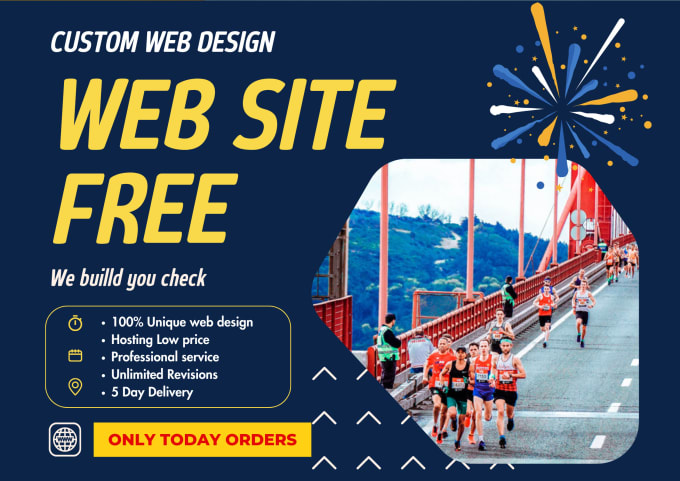 Gig Preview - Do free web site development using HTML, CSS, and javascript in 2 days free