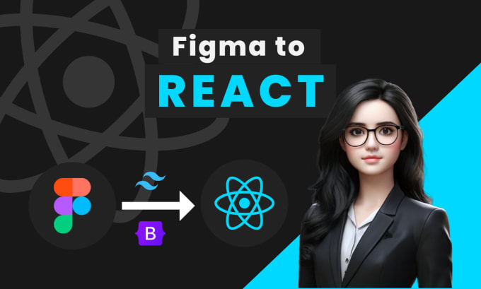 Gig Preview - Convert psd, figma to react website as a front end developer