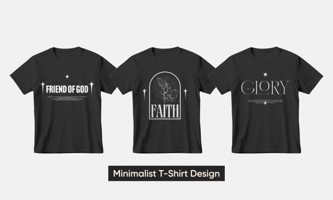 Gig Preview - Make minimalist and modern tshirt or hoodie design