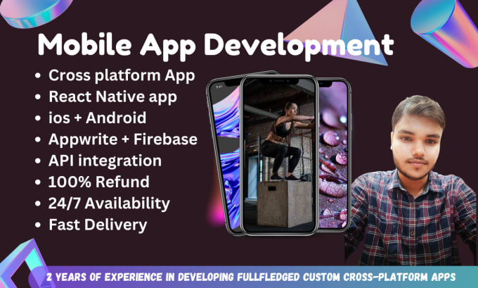 Gig Preview - Do cross plarform mobile app development with react native