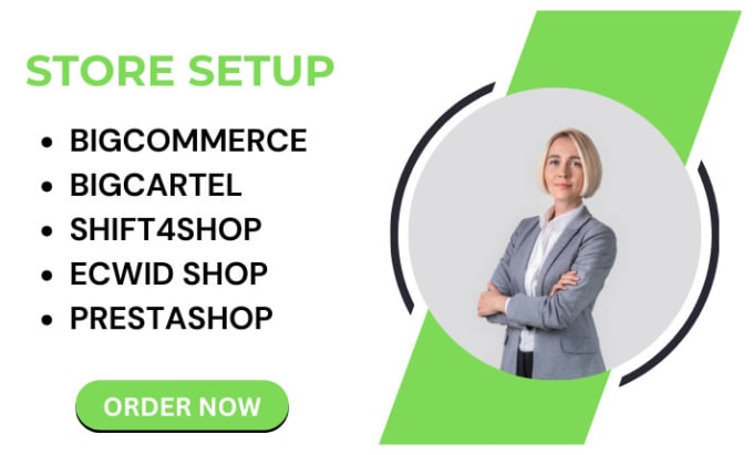 Bestseller - setup bigcommerce bigcartel shift4shop ecwid store prestashop