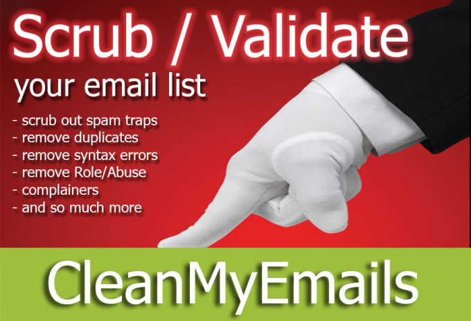 Gig Preview - Do clean and verify your email list for bulk email marketing