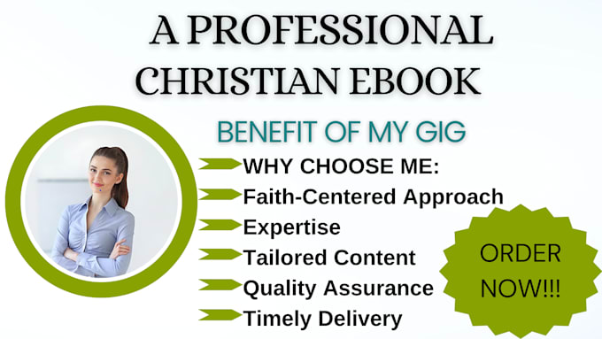 Gig Preview - Be your christian ebook ghostwriter, christian book writer, ghostwriter