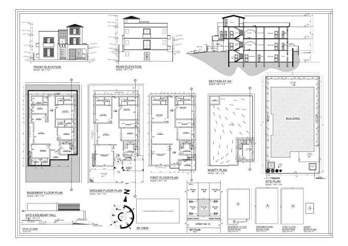 Gig Preview - Be your architect to create 2d or 3d floor plan with complete details