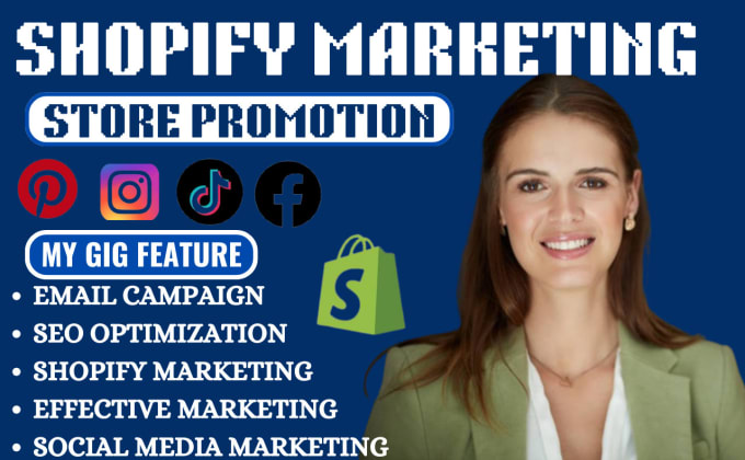 Gig Preview - Increase shopify sales, complete shopify ecommerce marketing, shopify manager