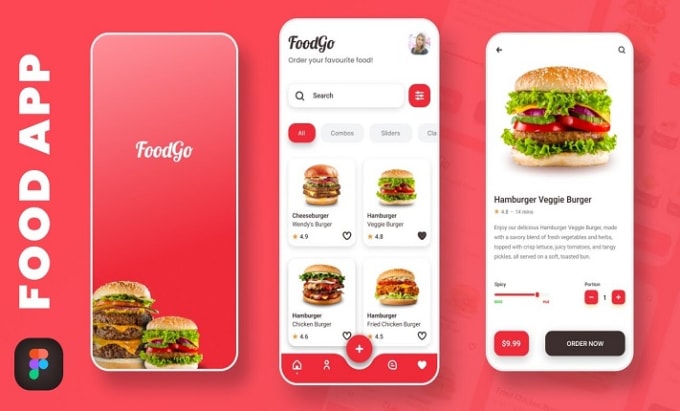 Gig Preview - Design food app, restaurant app, mobile app delivery app