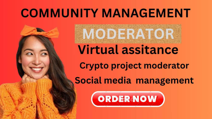 Gig Preview - Be crypto project telegram moderator, virtual assistant, social medial manager