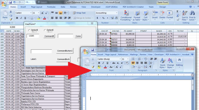 Gig Preview - Make macro to export your excel data to word document