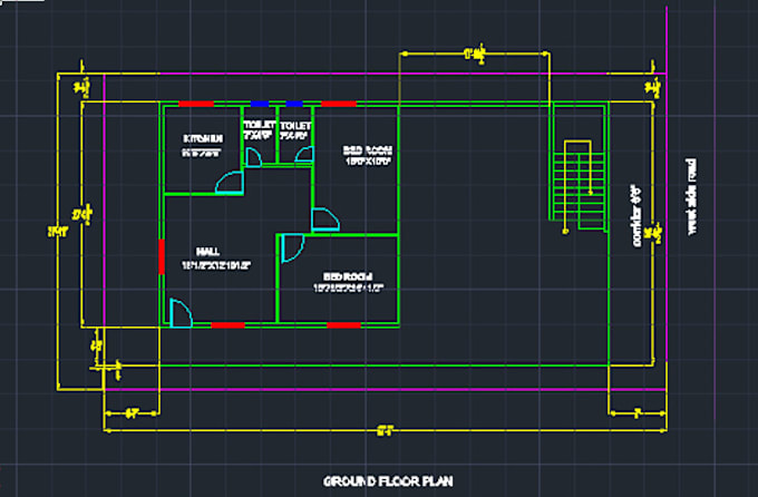 Gig Preview - Do floor plans elevations and sections on autocad