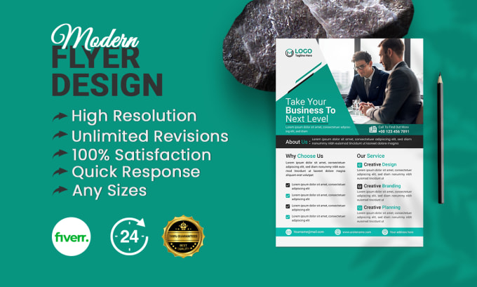 Gig Preview - Design a modern flyer or poster for your company in 24 hours