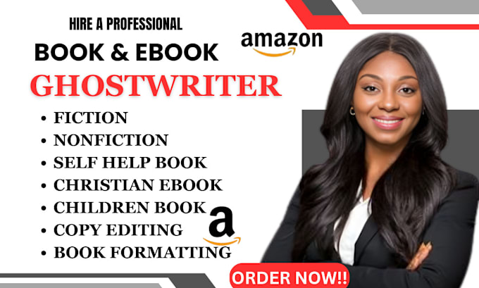 Gig Preview - Do christian ebook ghostwriting, self help romance nonfiction book ebook writer