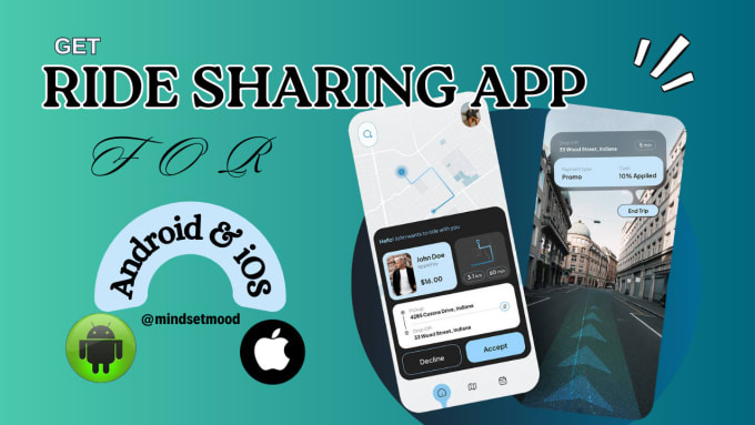 Gig Preview - Build ride sharing app, taxi booking app, carpooling app