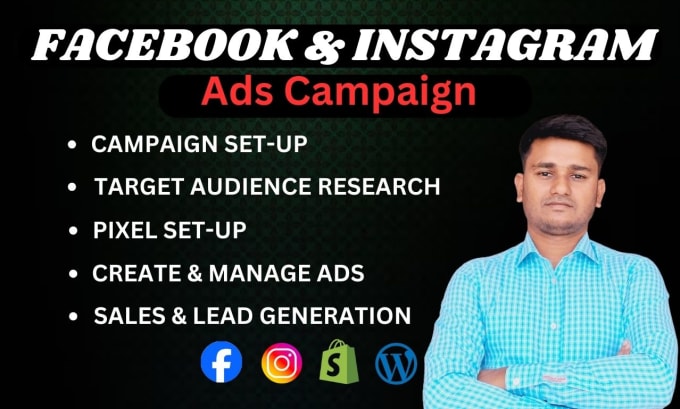 Gig Preview - Set up and manage facebook and instagram  ads campaign