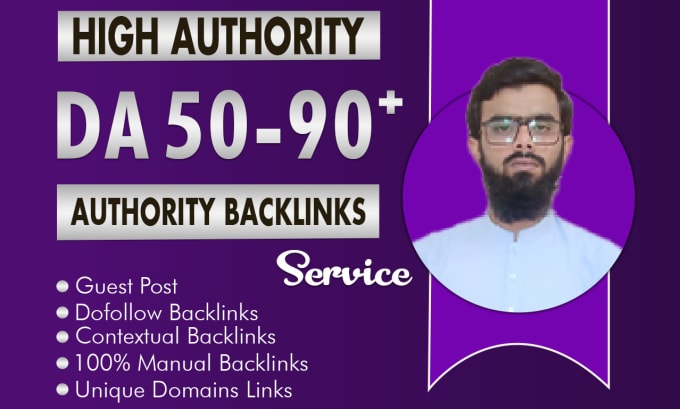 Gig Preview - Do off page SEO service building high authority backlinks