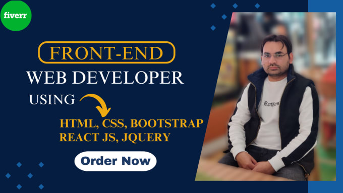 Gig Preview - Be your front end web developer using HTML, CSS, javascript