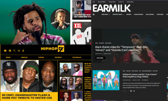 Gig Preview - Feature your music press release on xxl, earmilk, complex and top hip hop blogs