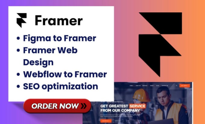 Gig Preview - Framer website framer website design landing page figma to framer webflow