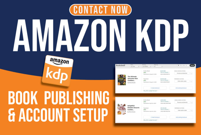 Gig Preview - Format, publish, and launch your cookbook on amazon KDP