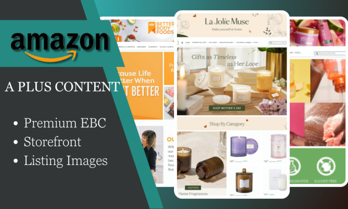 Gig Preview - Create amazon a plus content, amazon premium ebc and amazon brand story