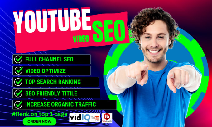 Gig Preview - Best youtube video SEO expert promotion and optimization for topranking