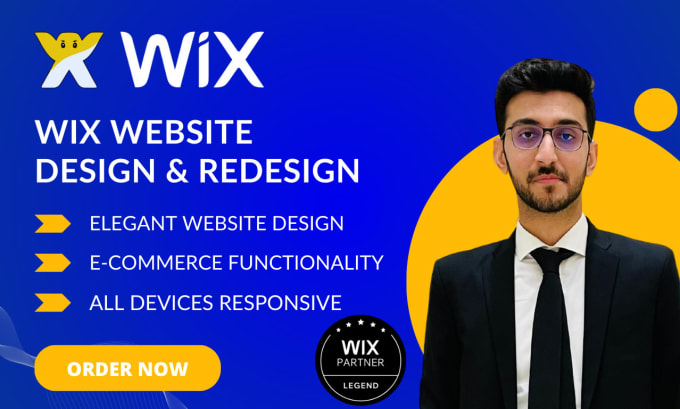 Gig Preview - Design a professional wix website or redesign wix website