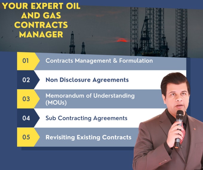 Gig Preview - Be your expert oil and gas contracts manager