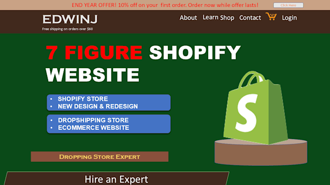 Bestseller - build shopify dropshipping store build ecommerce website shopify