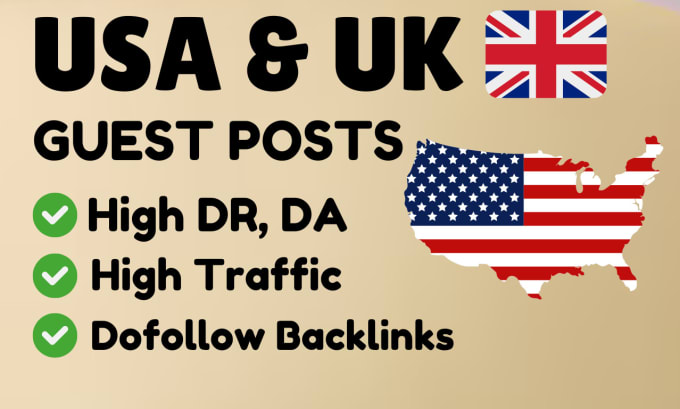 Gig Preview - Publish USA and UK guest posts on high quality blogs