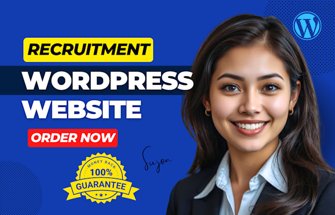 Gig Preview - Design recruitment wordpress job board website job agency staff hiring site