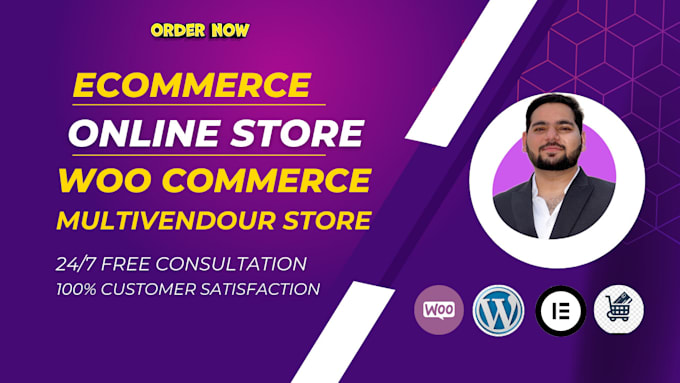 Gig Preview - Develop ecommerce website by using woocommerce online store